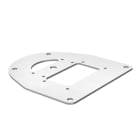 OBO BETTERMANN - Flangia da pavimento per ISS110100R 170x160x3 in Acciaio zincato/plastificato bianco RAL 9010.
