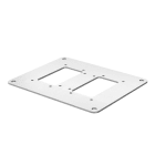 OBO BETTERMANN - Flangia da pavimento per ISSBP140100RW 200x160x3 Acciaio zincato/plastificato bianco RAL 9010.