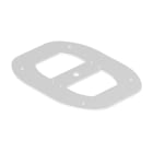 OBO BETTERMANN - Flangia da pavimento per ISSDM45 185x135x3 in Acciaio zincato/plastificato bianco RAL 9010.