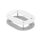 OBO BETTERMANN - Pannello soffitto DAB-2F per 2 tubi 140x100x40 in Acciaio bianco RAL 9010.