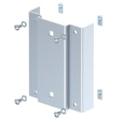 OBO BETTERMANN - Piastra di supporto per montaggio su staffa 166x216x56 in acciaio bianco e alluminio RAL 9006.