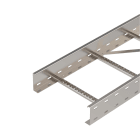 OBO BETTERMANN - Passerella traversini in acciaio INOX A4 1.4571, portata 110x400x6000mm, laterale forata, non trattata con ulteriore trattamento.