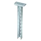 OBO BETTERMANN - US 5 K 50 FT Profilato di Sospensione Supporto con Piastra di Testa Saldata 50x50x500 Acciaio Zincato a Caldo per Immersione.