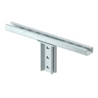 OBO BETTERMANN - Piastra di testa per profilato IS 8 400mm in acciaio zincato a caldo per immersione.
