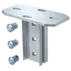 OBO BETTERMANN - Ki 8 ft piastra di testa per profilato is 8 200mm acciaio zincato a caldo per immersione.