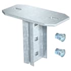 OBO BETTERMANN - Ki 8 nok ft piastra di testa per profilo is 8 ruotato 90° 200mm acciaio zincato a caldo per immersione.