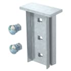 OBO BETTERMANN - Ki 8 Aox Ft Piastra di testa per profilo IS 8 saldato 100mm Acciaio zincato a caldo per immersione.