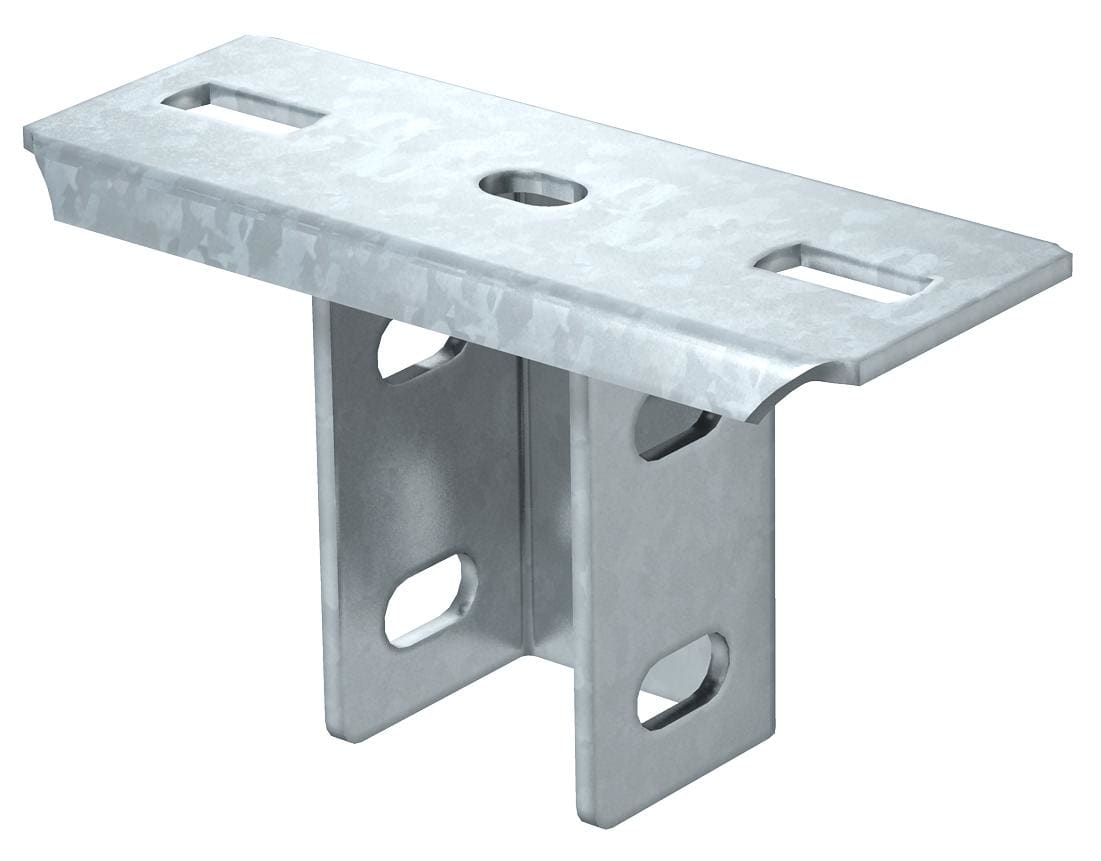 OBO BETTERMANN - Piastra di testa per supporto US 5 140x75x104 in acciaio zincato a caldo per immersione. 6348904