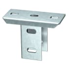 OBO BETTERMANN - Piastra di testa supporto US5 ruotato di 90 gradi 140x75x104 in acciaio zincato a caldo per immersione.