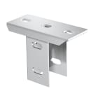 OBO BETTERMANN - Piastra di supporto US5 ruotato di 90 gradi 140x75x104 in acciaio inossidabile A2 1.4301 non trattato, con ulteriore trattamento.