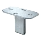 OBO BETTERMANN - KU 7 FT piastra di testa per supporto US 7 200x100 acciaio zincato a caldo per immersione.