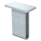 OBO BETTERMANN - Piastra di testa per supporto US 7 saldato 100x50 in acciaio zincato a caldo per immersione.