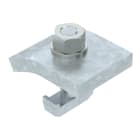 OBO BETTERMANN - Angolare di fissaggio con gancio a vite, h = 10 mm 60x50 Acciaio zincato a caldo per immersione.