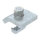 OBO BETTERMANN - Angolare di fissaggio con gancio a vite, h = 15 mm 60x50 Acciaio zincato a caldo per immersione.