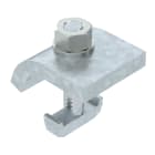 OBO BETTERMANN - Angolare di fissaggio con gancio a vite, h = 20 mm 60x50 Acciaio zincato a caldo per immersione.