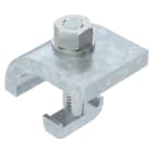 OBO BETTERMANN - Angolare di fissaggio con gancio a vite, h = 25 mm 60x50 Acciaio zincato a caldo per immersione.