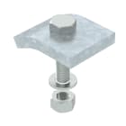 OBO BETTERMANN - Angolare di fissaggio con vite esagonale, altezza 10 mm, dimensioni 60x50 mm in Acciaio zincato a caldo per immersione. 6355226