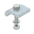 OBO BETTERMANN - Angolare di fissaggio con vite esagonale, h = 20 mm 60x50 in Acciaio zincato a caldo per immersione.