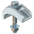 OBO BETTERMANN - Staffa di serraggio leggera con dado flangiato M12x75 in acciaio lamella di zinco.