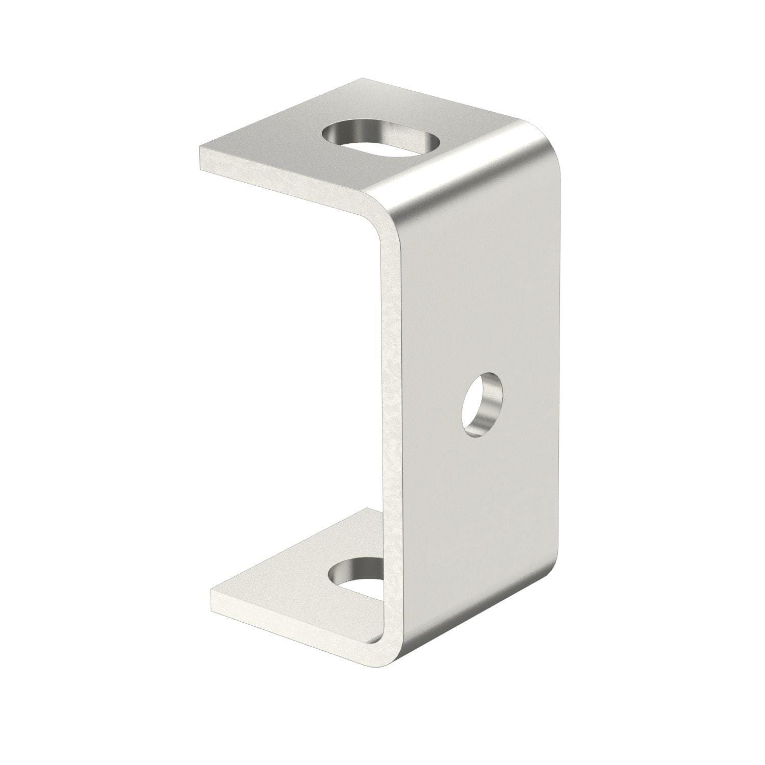 OBO BETTERMANN - Staffa a soffitto con foro laterale 10,5 mm 80x40 in Acciaio INOX A4 1.4571 non trattato, ulteriore trattamento.