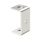 OBO BETTERMANN - Staffa a soffitto con foro laterale 10,5 mm 80x40 in Acciaio INOX A4 1.4571 non trattato, ulteriore trattamento.