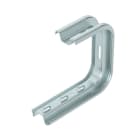 OBO BETTERMANN - Staffa a parete e soffitto per passerella grigliata da 195mm in acciaio zincato continuo.