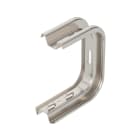 OBO BETTERMANN - Staffa a parete e soffitto per passerella grigliata B145mm Acciaio, INOX A2 1.4301 non trattato, ulteriore trattamento.