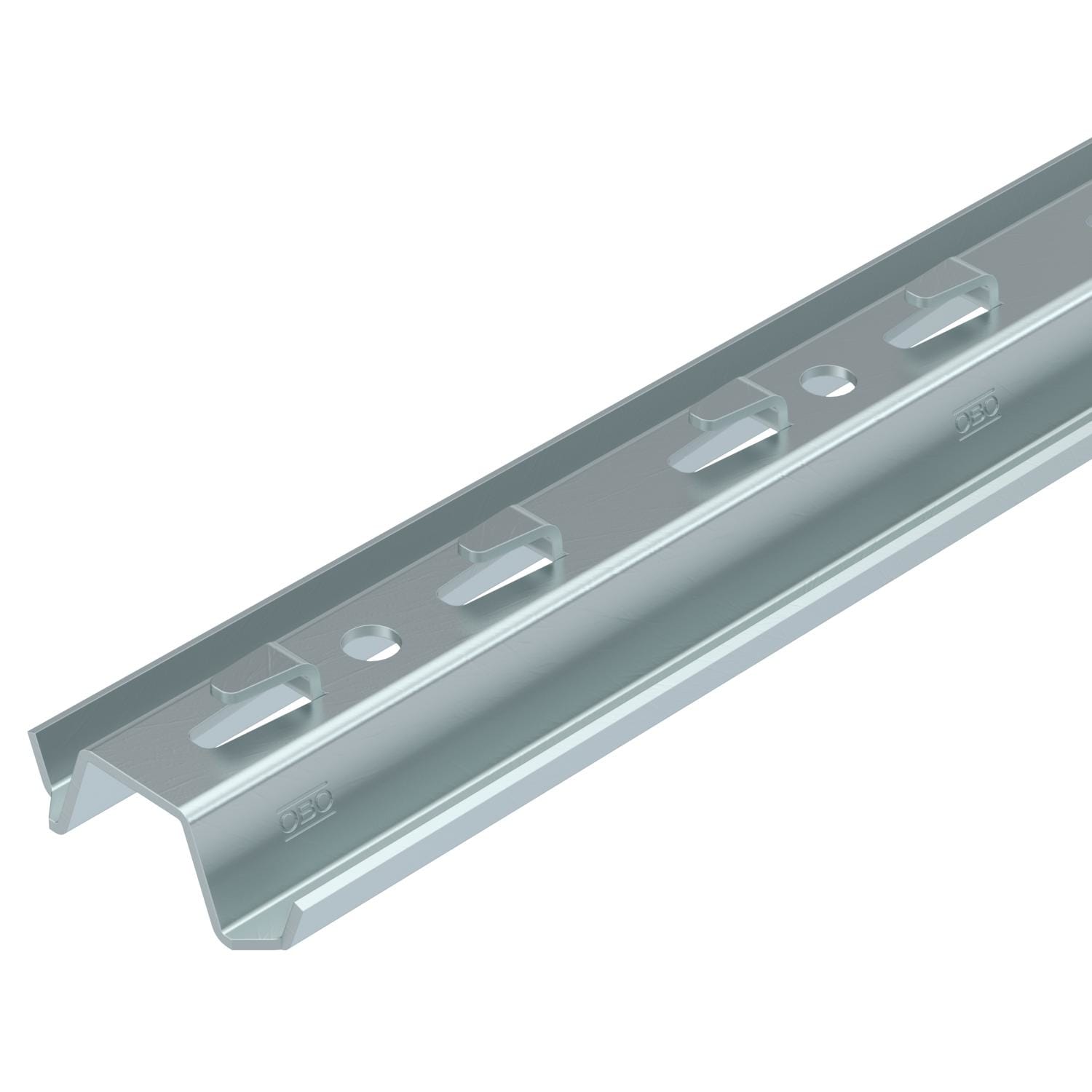 OBO BETTERMANN - Profilato TP con fissaggio, pass.grigliata 3000mm in Acciaio zincato continuo. 6366090