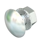 OBO BETTERMANN - Bullone con testa tonda M6x20 Acciaio INOX A2 1.4301 non trattato, con dado flangiato, ulteriore trattamento.