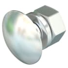 OBO BETTERMANN - Bullone con testa tonda, rondella e dado M10x20 Acciaio INOX A4 1.4401 FRS 10X20 A4.