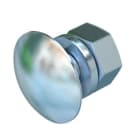OBO BETTERMANN - Bullone testa tonda M8x35 con rondella e dado in acciaio zincato a caldo.