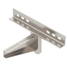 OBO BETTERMANN - Staffa a parete tipo pesante B210mm in acciaio inox A4 1.4571 non trattato, con ulteriore trattamento AWSS 21 A4 mensola.