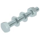 OBO BETTERMANN - Vite esagonale M10x80 con dado, rondella, acciaio zincato a caldo.