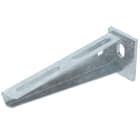 OBO BETTERMANN - Mensola a parete AW 15 16 con piastra di testa saldata B160mm in acciaio zincato a caldo per immersione.