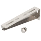 OBO BETTERMANN - Mensola a parete con bullone fissaggio M10x20 B210mm Acciaio INOX A2 1.4301 non trattato ulteriore trattamento MWA 12 21S. 6424432