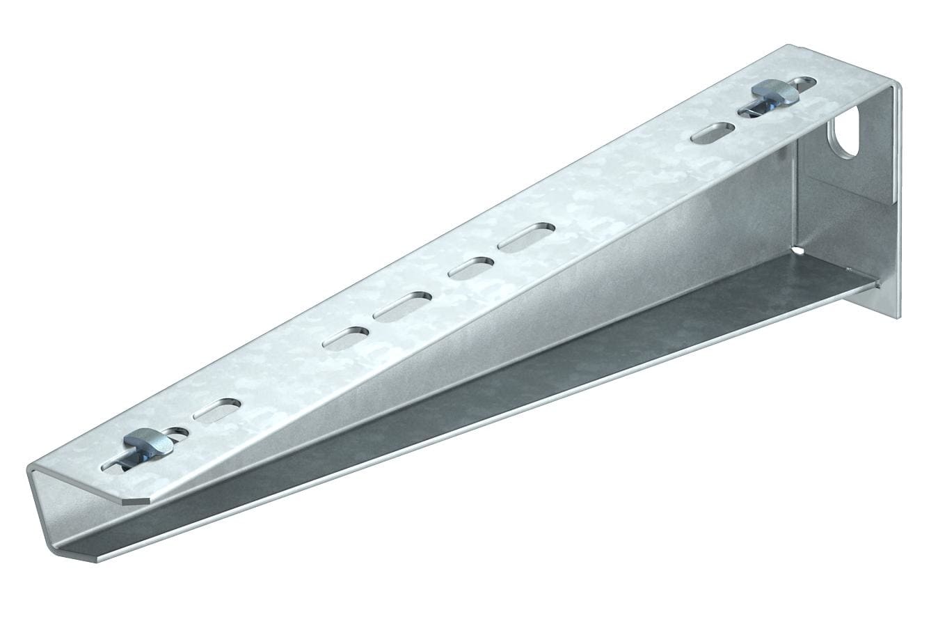 OBO BETTERMANN - Mensola a parete MWAM 12 41 con fissaggio rapido B410mm in Acciaio zincato continuo.