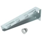 OBO BETTERMANN - Mensola a parete per passerella grigliata B210mm in Acciaio zincato continuo MWAG 12 21 FS.