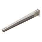 OBO BETTERMANN - Mensola a parete con piastra di testa saldata B610mm Acciaio, INOX A2 1.4301 non trattato, ulteriore trattamento AW 30 61 A2.