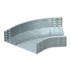 OBO BETTERMANN - Curva 45 gradi orizzontale, tipo rotondo 110x500 in Acciaio zincato continuo.