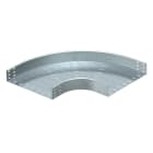 OBO BETTERMANN - Curva 90 gradi orizzontale, tipo rotondo 85x600 in Acciaio zincato continuo.