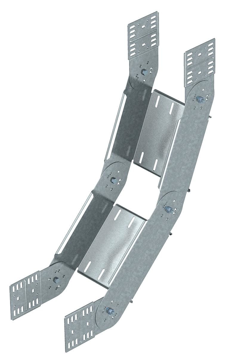 OBO BETTERMANN - Curva regolabile verticale 110x300 in acciaio zincato continuo RGBV 130 FS.