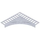OBO BETTERMANN - Connettore angolare per passerella standard marino 130x130 in acciaio zincato a caldo per immersione.