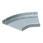 OBO BETTERMANN - Curva 45 gradi orizzontale, tipo rotondo 60x500 in acciaio zincato a caldo per immersione.