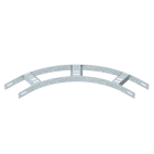OBO BETTERMANN - Slb 90 42 075 Ft Curva 90 con Piolo Trapezoidale B81mm Acciaio Zincato a Caldo per Immersione.
