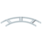 OBO BETTERMANN - Slb 90 42 100 Ft Curva 90° Con Piolo Trapezoidale B106mm Acciaio Zincato A Caldo Per Immersione.