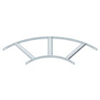 OBO BETTERMANN - Slb 90 42 300 Ft Curva 90 con Piolo Trapezoidale B306mm Acciaio Zincato a Caldo per Immersione.
