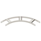 OBO BETTERMANN - Curva 90° con piolo trapezoidale B106mm Acciaio, INOX A2 1.4301 non trattato, ulteriore trattamento.