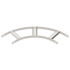 OBO BETTERMANN - Curva 90° con piolo trapezoidale B156mm Acciaio, INOX A2 1.4301 non trattato, ulteriore trattamento.