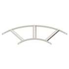 OBO BETTERMANN - Curva 90° con piolo trapezoidale B306mm Acciaio, INOX A2 1.4301 non trattato, ulteriore trattamento.