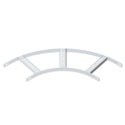 OBO BETTERMANN - Curva 90 gradi con piolo trapezoidale B206mm in alluminio decapato SLB 90 42 200ALU.